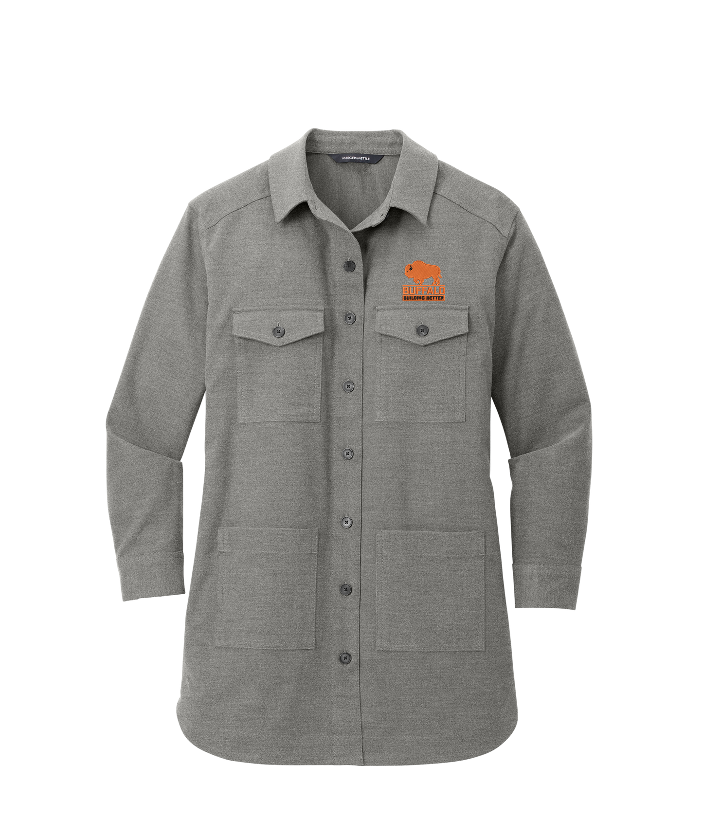 Mercer+Mettle Women's Long Sleeve Twill Overshirt