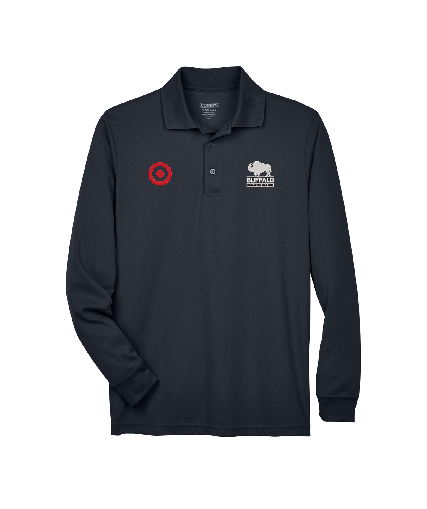Core 365 Men's Pinnacle Performance Long-Sleeve Piqué Polo