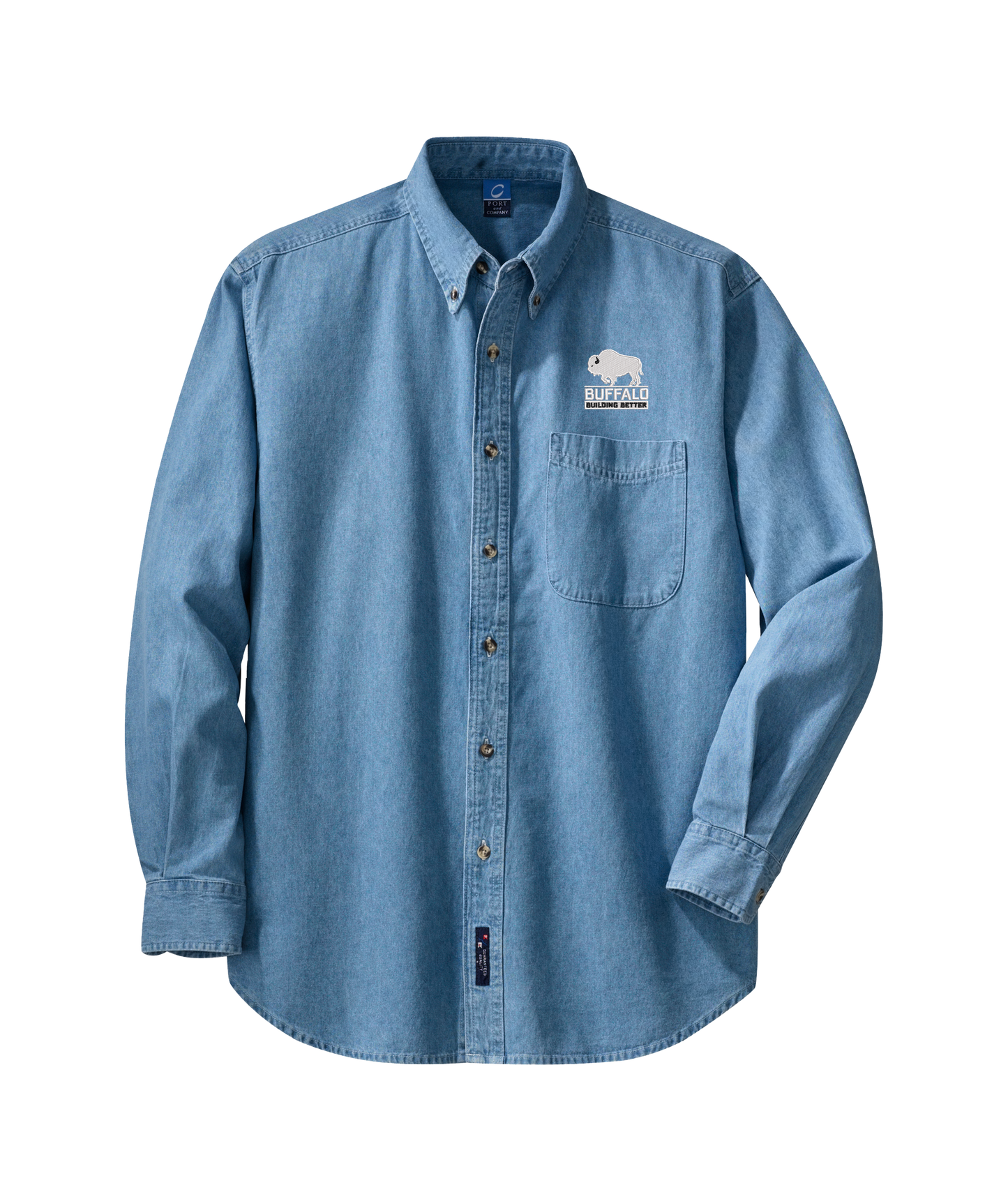 Port & Company® Long Sleeve Value Denim Shirt