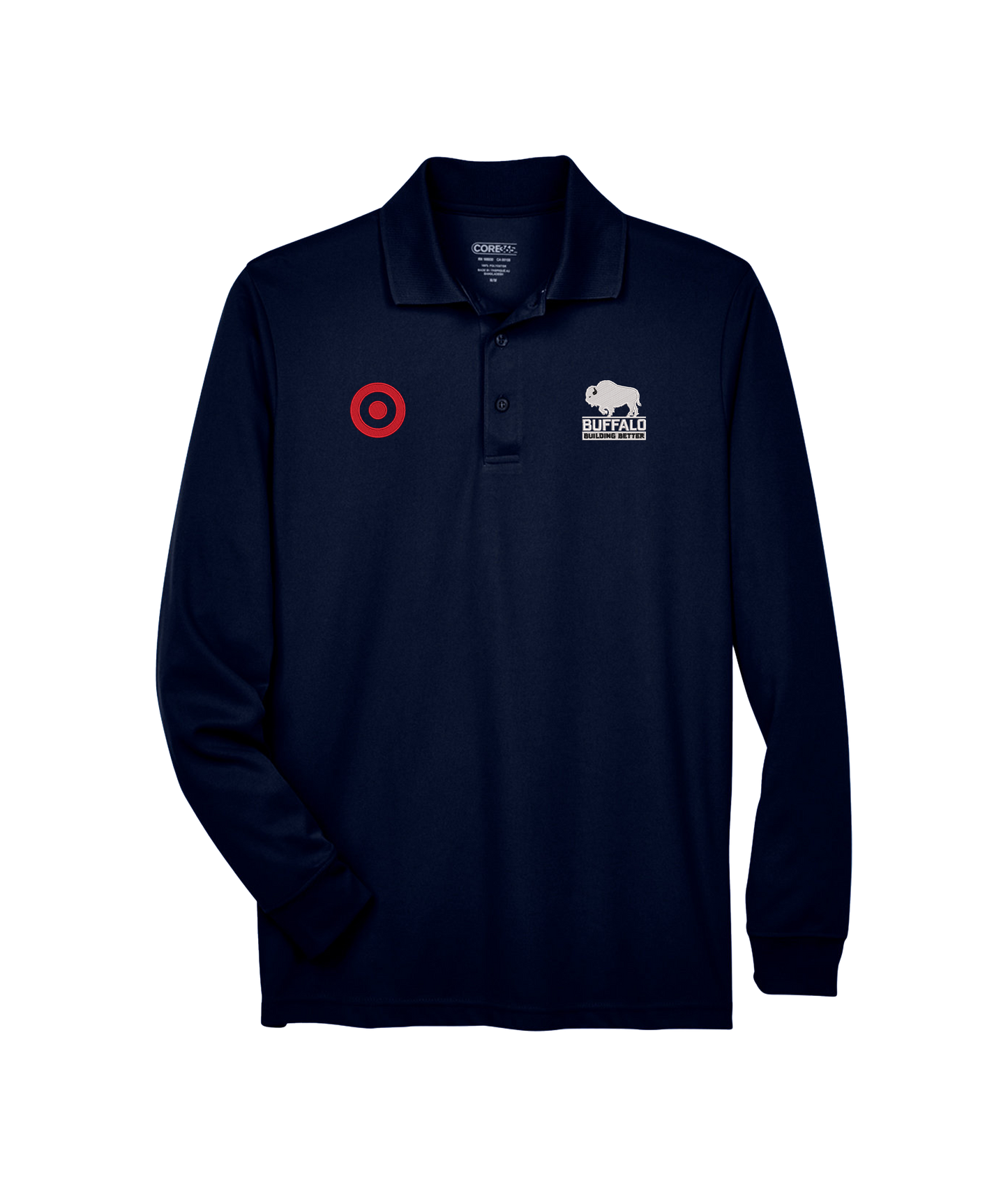 Core 365 Men's Pinnacle Performance Long-Sleeve Piqué Polo
