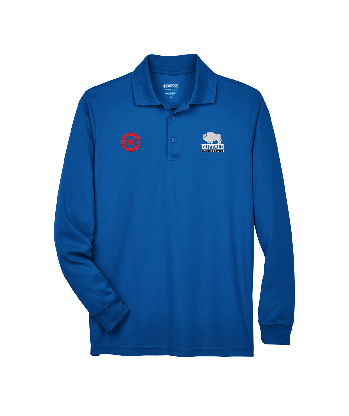 Core 365 Men's Pinnacle Performance Long-Sleeve Piqué Polo