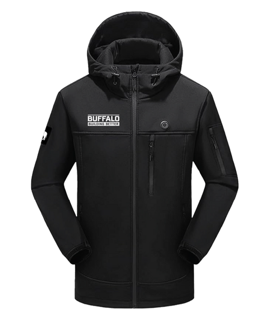 Heated Jacket with Velcro Sleeve Patch