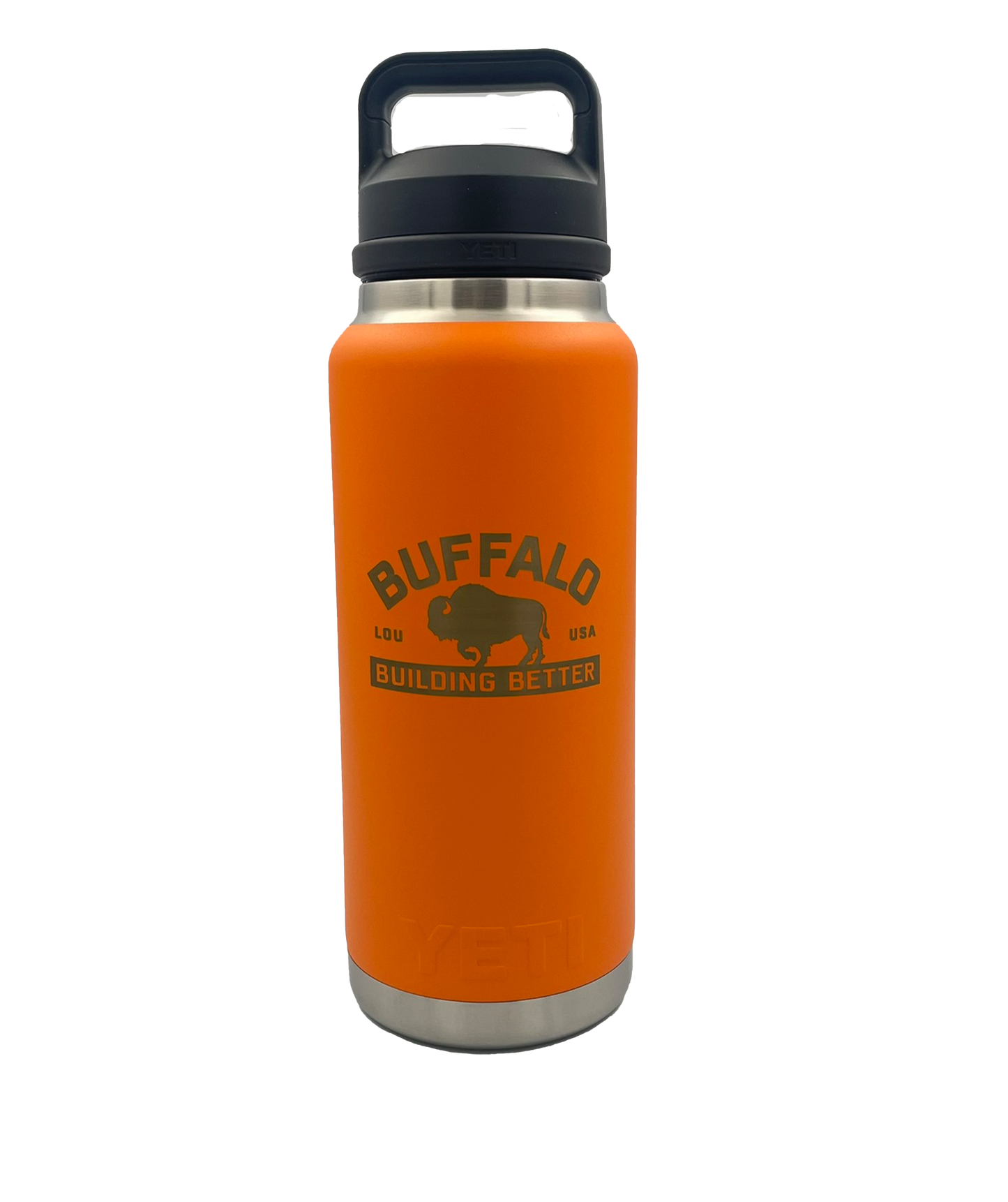 Buffalo Construction YETI 36 oz Insulated Water Bottle w/ Chug Cap