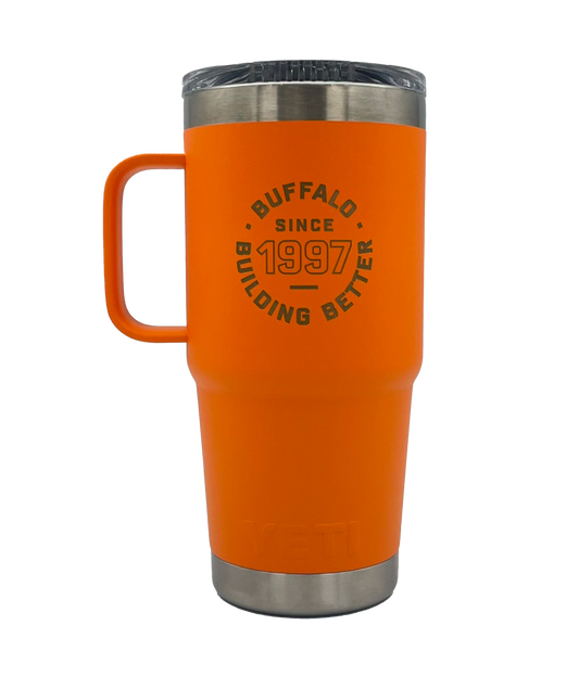 Buffalo Construction YETI 20 oz Travel Mug w/ Stronghold Lid