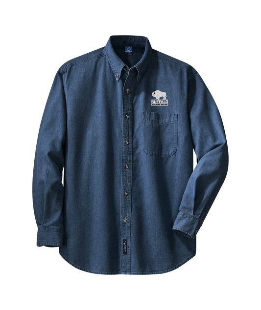 Port & Company® Long Sleeve Value Denim Shirt