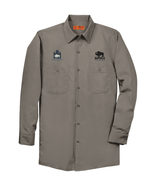 Red Kap® Long Size, Long Sleeve Industrial Work Shirt