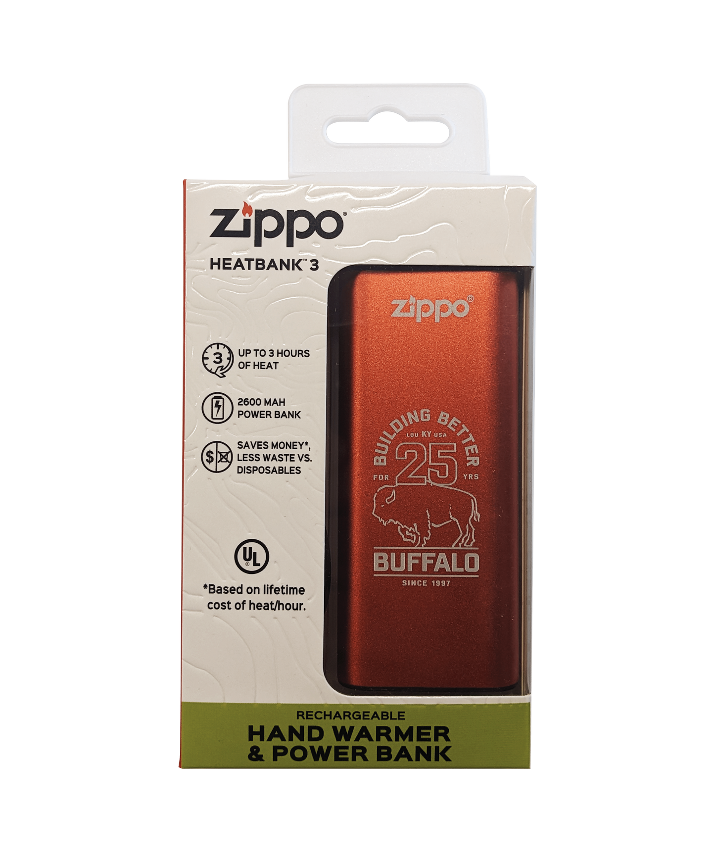 Zippo HeatBank® 3 Rechargeable Hand Warmer