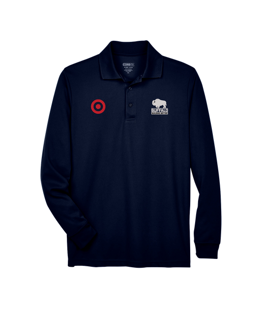 Core 365 Men's Pinnacle Performance Long-Sleeve Piqué Polo