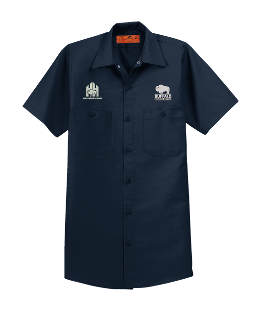 Red Kap® Long Size, Short Sleeve Industrial Work Shirt